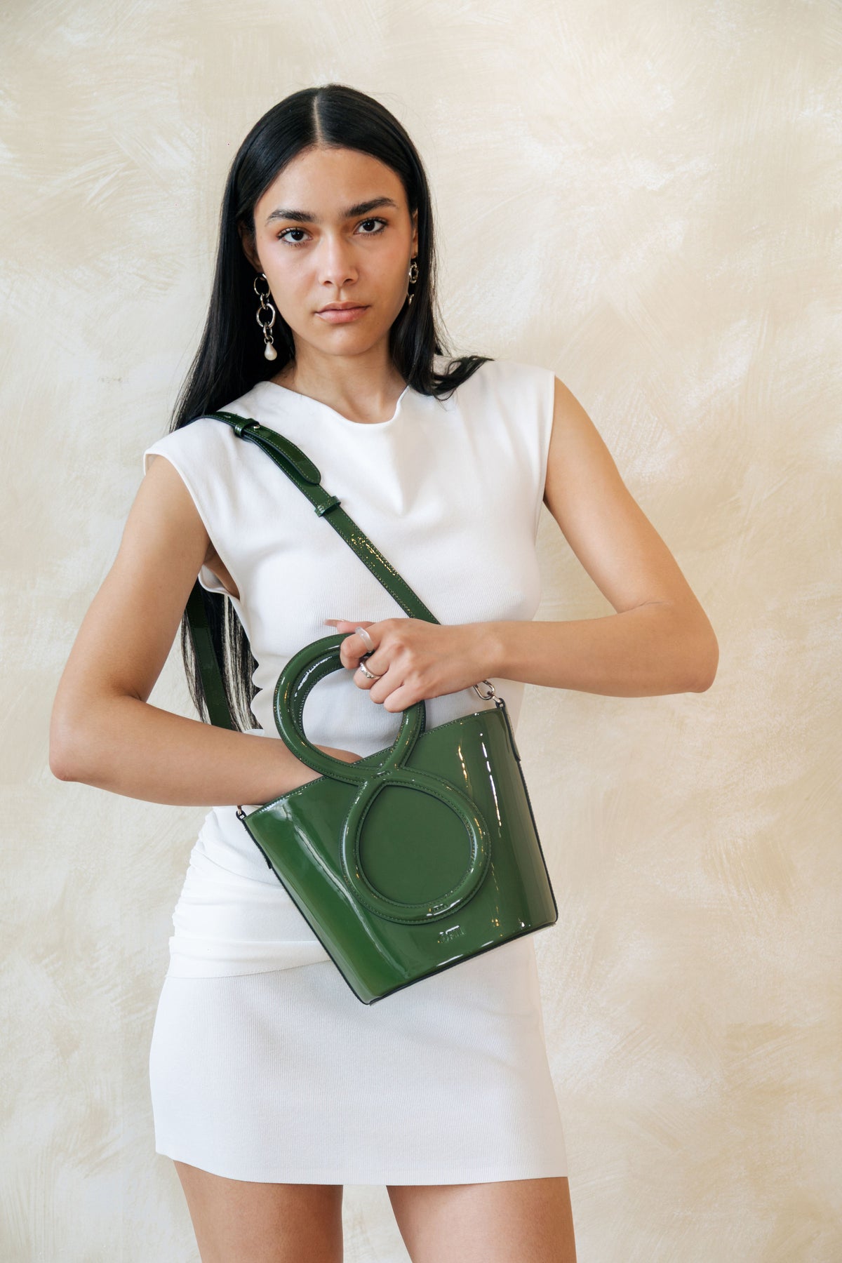 Infinity Bag - Patent Leather Green