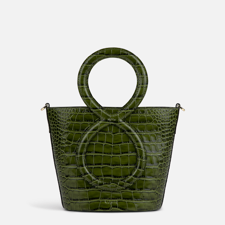 Infinity Bag - Green Embossed