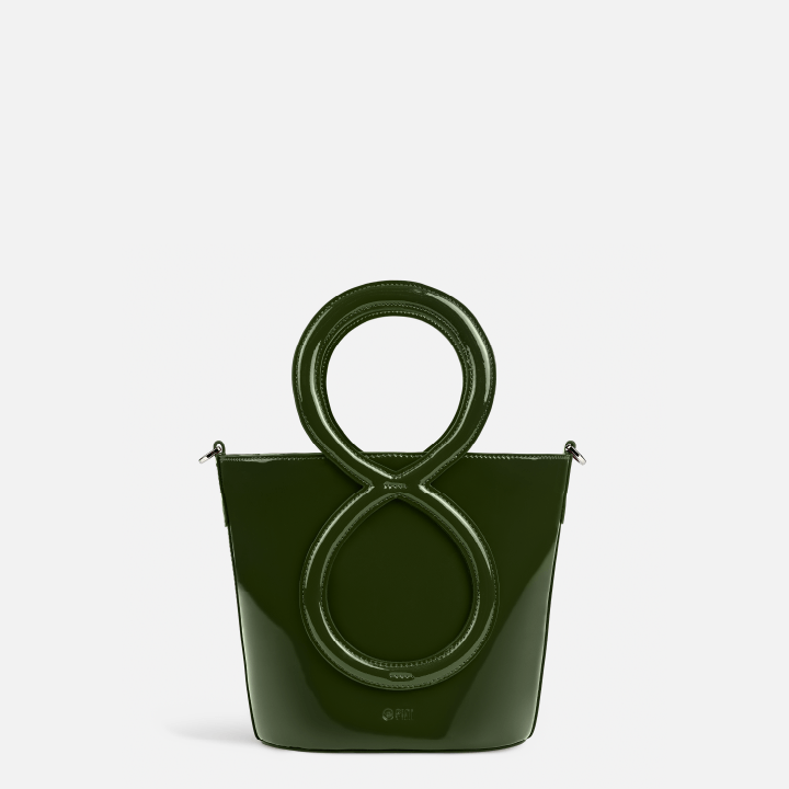 Infinity Bag - Patent Leather Green