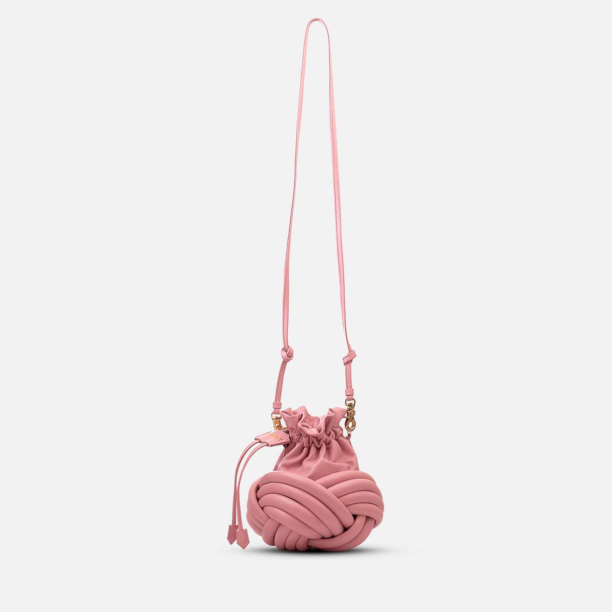 Knurly Drawstring Bag 18 M - Mauve