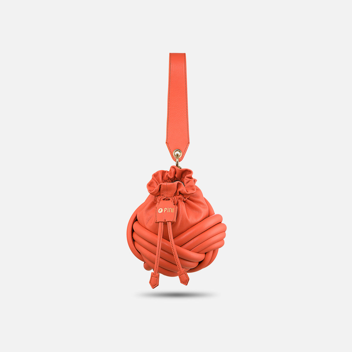 Knurly Drawstring Bag 18 M - Coral
