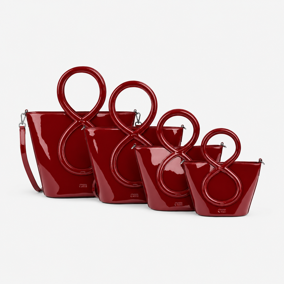 Infinity Bag - Patent Leather Red