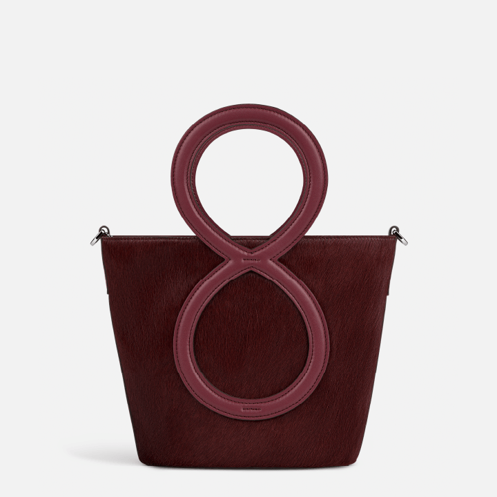 Infinity Bag - Red Calf Hair