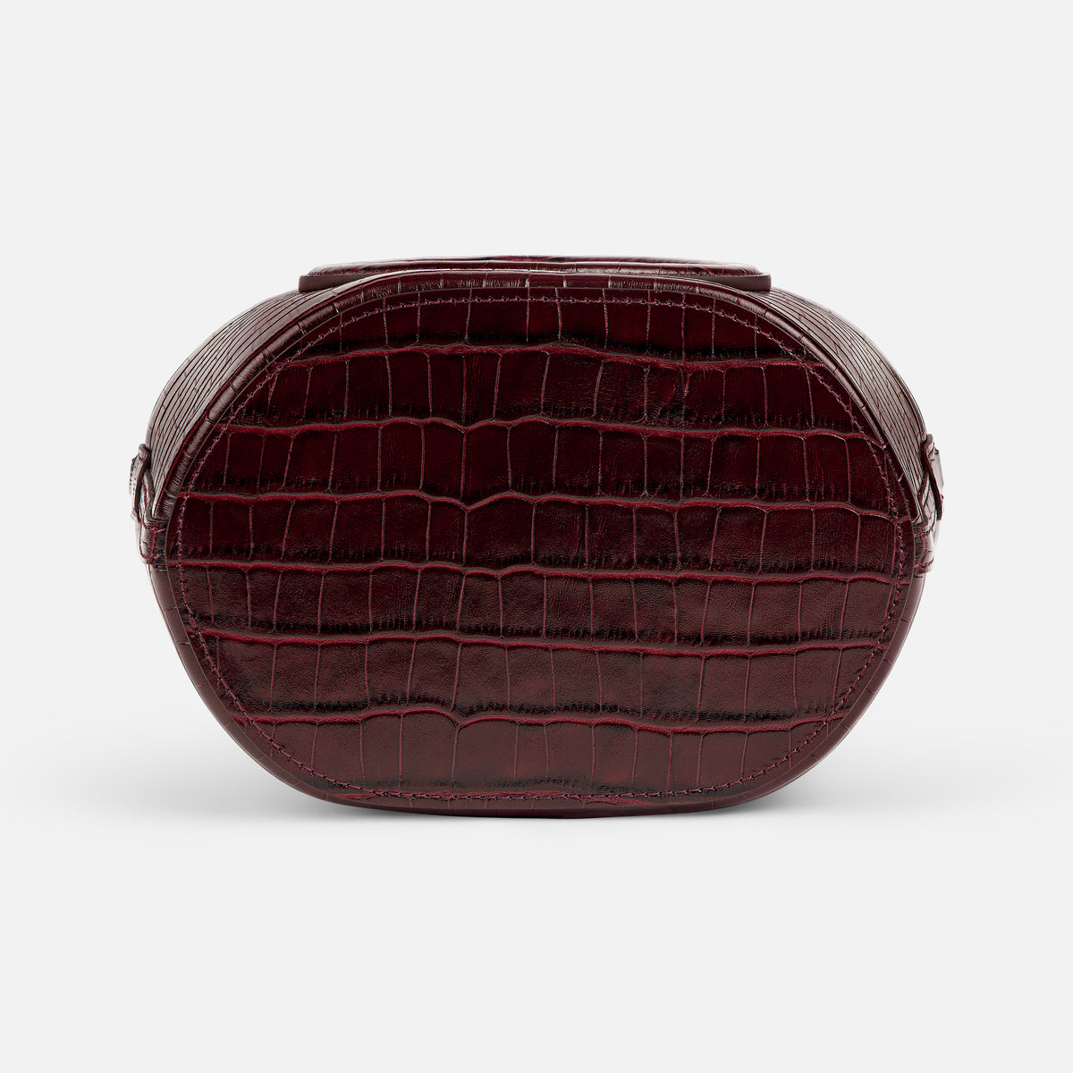 Infinity Bag - Burgundy Croc Embossed